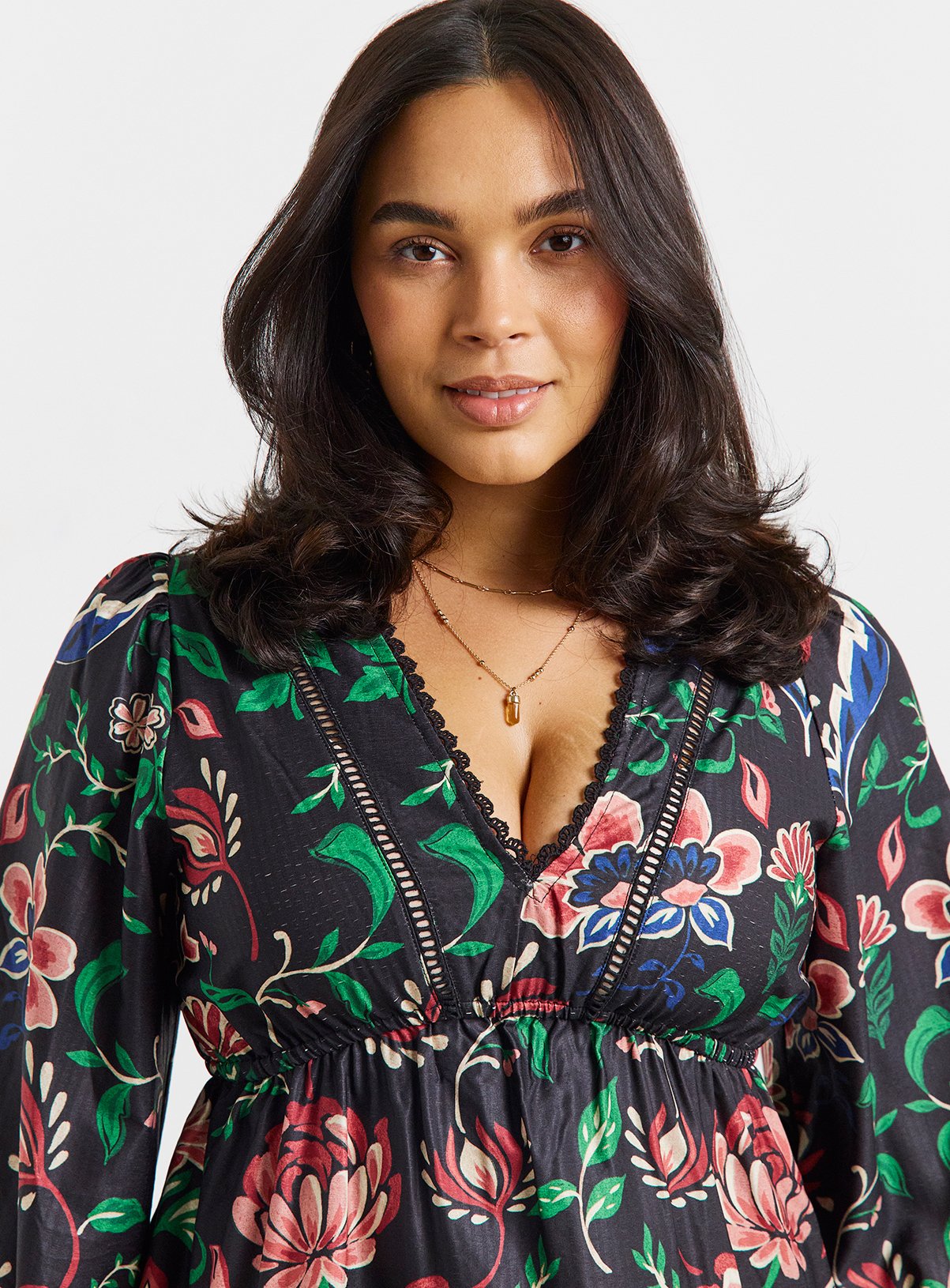 SIMPLY BE Border Print Skater Dress 20 - Image 4 thumbnail